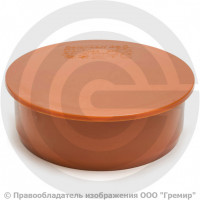 Заглушка НПВХ (ПВХ) коричневая Дн 315 б/нап Ostendorf KGM