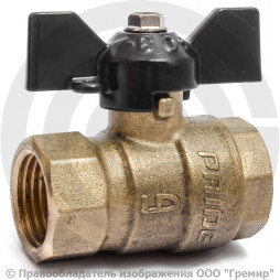 Кран трехходовой для манометра Ду-15 Ру-16 ВР (ВН) G1/2"-М20х1,5 с ручкой бабочкой LD Pride 44.340.15.2.20