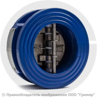 Клапан обратный двухстворчатый чугунный межфланцевый Ду-300 Ру-16 (Т<120°С) ств чугун Benarmo