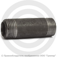 Бочонок стальной L=55мм Ду-15 (1/2") КАЗ