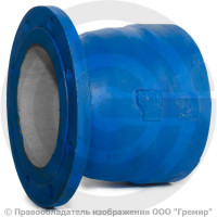 Патрубок фланец-раструб ПФР Ду-100 ВЧШГ с ЦПП цинк+AL ГОСТ ISO 2531-2012 Патрубок фланец-раструб ПФР Ду-100 ВЧШГ с ЦПП цинк+AL ГОСТ ISO 2531-2012