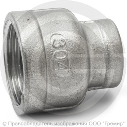 Муфта нержавеющая AISI 304 переходная Ду 32-20 (1 1/4"-3/4")