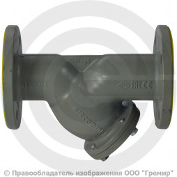 Фильтр сетчатый Y-образный чугунный фланцевый Ду-15 Ру-16 (Т<250°С) Giacomini R74F