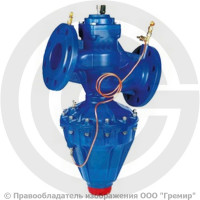 Клапан балансировочный автоматический чугунный фланцевый Ду-65 Ру-16 Kvs=44.5м3/ч с измерительными ниппелями R206CF Giacomini