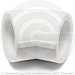 Угольник PP-R белый Дн 40 45гр PRO VALFEX