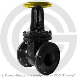 Задвижка чугунная фланцевая Ду-150 Ру-6 (Т<100°С) 30ч7бк ЛМЗ