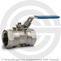 Кран нержавеющий AISI 316 (CF8M) Ду-10 (3/8") Ру-63 ВР (ВН) муфтовый полнопроходной АДЛ BV16