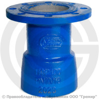 Переход раструб-фланец ХРФ ВЧШГ с ЦПП Ду 150-100