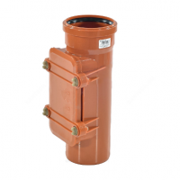 Ревизия НПВХ (ПВХ) с раструбом коричневая Дн 160 б/нап в комплекте с крышкой Ostendorf KGRE Ревизия НПВХ (ПВХ) с раструбом коричневая Дн 160 б/нап в комплекте с крышкой Ostendorf KGRE