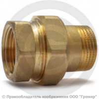 Американка (соединитель) латунная прямая ВР-НР (ВН-НАР) Ду-50 (2") Giacomini R18 Американка (соединитель) латунная прямая ВР-НР (ВН-НАР) Ду-50 (2") Giacomini R18