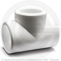 Тройник PP-R белый внутренняя пайка Дн 25 RTP (РосТурПласт)