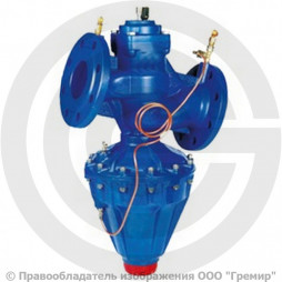 Клапан балансировочный автоматический чугунный фланцевый Ду-100 Ру-16 Kvs=104.6м3/ч с измерительными ниппелями R206CF Giacomini