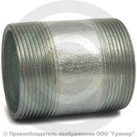 Бочонок стальной оцинкованный L=70мм Ду-50 (2") АС