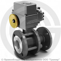 Кран стальной фланцевый под электропривод Ду-80 Ру-16 L=210мм полнопроходной LD КШ.Р.Ф.Э. 080.016.П/П