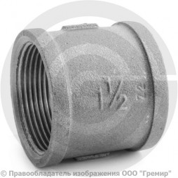 Муфта чугунная ВР (ВН) Ду 40 (1 1/2")