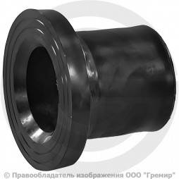 Втулка ПЭ100 спигот SDR11 под фланец Дн 110 (D1 125мм) Ру-16 удлиненная