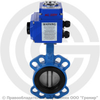 Затвор дисковый поворотный межфланцевый Ду-50 Ру-16 EPDM с нержавеющим диском Benarmo с электроприводом Q-030 230В Затвор дисковый поворотный межфланцевый Ду-50 Ру-16 EPDM с нержавеющим диском Benarmo с электроприводом Q-030 230В