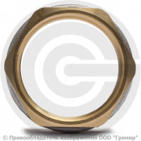 Контргайка латунная реборда ВР (ВН) Ду-50 (2") никель Aquasfera Контргайка латунная реборда ВР (ВН) Ду-50 (2") никель Aquasfera