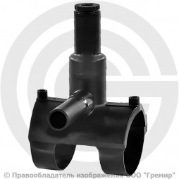 Седелка ПЭ100 электросварная Дн 75-40 Ру-16 SDR11 с фрезой EUROSTANDARD