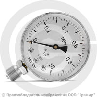 Манометр радиальный диаметр 100мм 0-10 кгс/см2 (0-1,0 МПа) G1/2" МП-100 Завод теплотехнических приборов