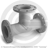 Тройник фланцевый ТФ стальной Ду 100-100 Тройник фланцевый ТФ стальной Ду 100-100