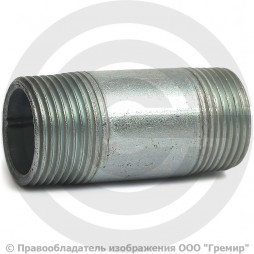 Бочонок стальной оцинкованный L=55мм Ду-15 (1/2") АС