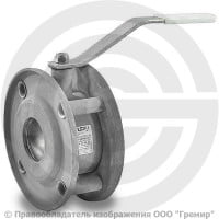 Кран стальной межфланцевый Ду-80 Ру-16 L=92мм LD Стриж 080.016.02.Zn