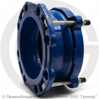 Муфта чугунная соединительная для ПЭ труб Ду-100 (Дн 110-110) Ру-16 L=105мм ПФРК-Е Муфта чугунная соединительная для ПЭ труб Ду-100 (Дн 110-110) Ру-16 L=105мм ПФРК-Е