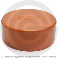 Крышка НПВХ (ПВХ) коричневая Дн 160 б/нап на гладкий конец трубы Ostendorf KGK