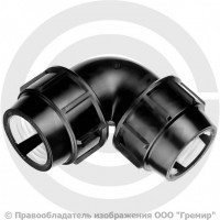 Отвод ПЭ компрессионный Дн 32 90гр Джилекс