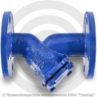 Фильтр сетчатый Y-образный чугунный фланцевый Ду-50 Ру-16 (Т<90°С) ФСч Китай