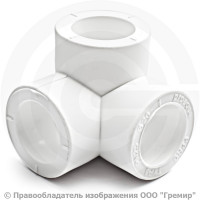 Тройник двухплоскостной PP-R белый Дн 25 Pro Aqua Тройник двухплоскостной PP-R белый Дн 25 Pro Aqua