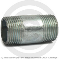 Бочонок стальной оцинкованный L=55мм Ду-20 (3/4") АС