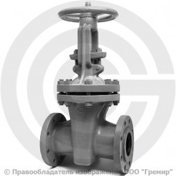 Задвижка стальная фланцевая Ду-100 Ру-40 L=305мм (Т<450°С) 30с15нж ЧАЗ