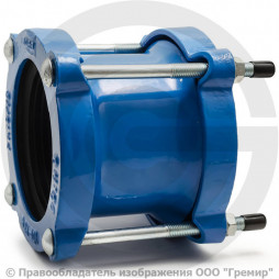 Муфта чугунная соединительная Ду-80 (Дн 88-103) Ру-16 L=150мм ДРК