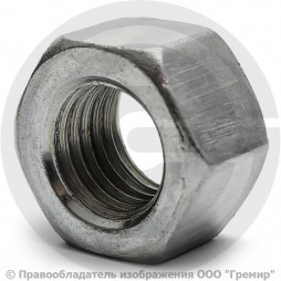 Гайка стальная оцинкованная М30 ГОСТ 5915-70