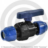 Кран ПНД компрессионный Дн 25 Ру-16 RTP (РосТурПласт) Кран ПНД компрессионный Дн 25 Ру-16 RTP (РосТурПласт)