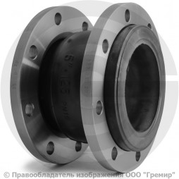 Компенсатор резиновый фланцевый (гибкая вставка) Ду-125 Ру-16 EPDM Zetkama 700L