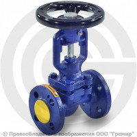 Клапан запорный чугунный фланцевый Ду-50 Ру-16 (Т<300°С) сильфонный 234A Zetkama