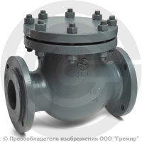 Клапан обратный поворотный стальной фланцевый Ду-80 Ру-25 (Т<425°С) 19с76нж ЧАЗ
