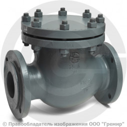 Клапан обратный поворотный стальной фланцевый Ду-80 Ру-25 (Т<425°С) 19с76нж ЧАЗ