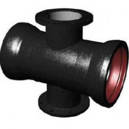 Крест раструб фланец КРФ ВЧШГ с ЦПП Ду 300-100