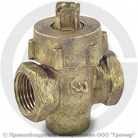 Кран латунный пробко-сальниковый Ду-20 (3/4") Ру-10 ВР (ВН) пробка комбинированная ККАЗ 11б6бк Кран латунный пробко-сальниковый Ду-20 (3/4") Ру-10 ВР (ВН) пробка комбинированная ККАЗ 11б6бк