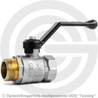 Кран латунный Ду-20 (3/4") Ру-40 ВР-НР (ВН-НАР) никель рычаг LD Pride 47.20.В-Н.Р. Кран латунный Ду-20 (3/4") Ру-40 ВР-НР (ВН-НАР) никель рычаг LD Pride 47.20.В-Н.Р.