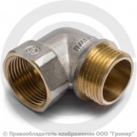 Уголок (угольник) латунный реборда ВР-НР (ВН-НАР) Ду-50 (2") никель Aquasfera Уголок (угольник) латунный реборда ВР-НР (ВН-НАР) Ду-50 (2") никель Aquasfera