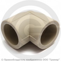 Угольник PP-RCT серый Дн 90 90гр Wavin Ekoplastik