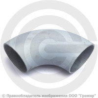 Отвод 108х3,5 (Ду-100) оцинкованный 90 градусов шовный Отвод 108х3,5 (Ду-100) оцинкованный 90 градусов шовный