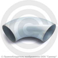 Отвод 133х3,5 (Ду-125) оцинкованный 90 градусов шовный Отвод 133х3,5 (Ду-125) оцинкованный 90 градусов шовный