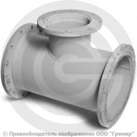 Тройник фланцевый ТФ стальной Ду 300-150 Тройник фланцевый ТФ стальной Ду 300-150