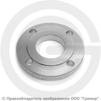 Фланец плоский нержавеющий 12х18н10т 1-65-16 ГОСТ 12820, Ру-16, Ду-65